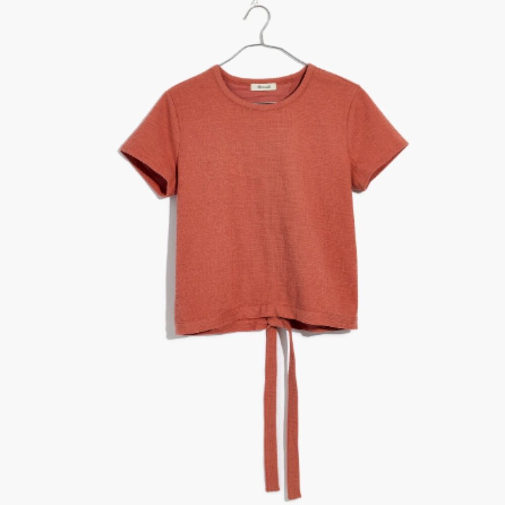 📌 Madewell Verse Tie-Back Top in Rosewood Pink 🌸 - Picture 2 of 10